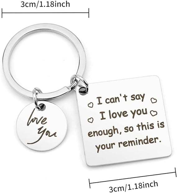 Valentines Day Gifts for Boyfriend Girlfriend Husband Wife,Keychain