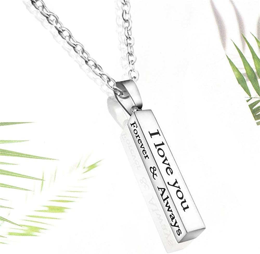 Always and Forever Necklace for Couples Stainless Steel