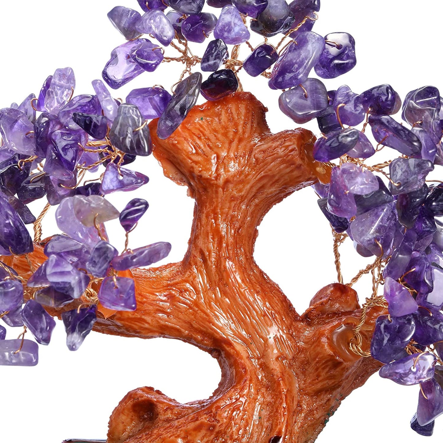 Natural Amethyst Gemstones Money Tree Reiki for Wealth Home Decoration