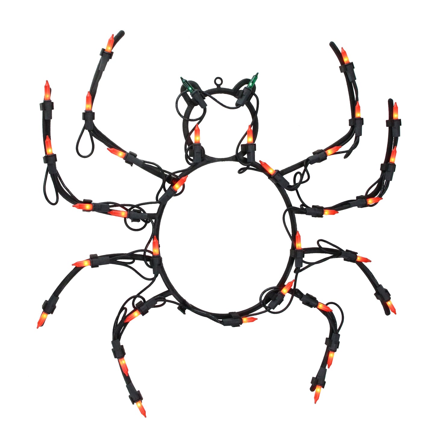 15" Lighted Spider Halloween Window Silhouette Decoration