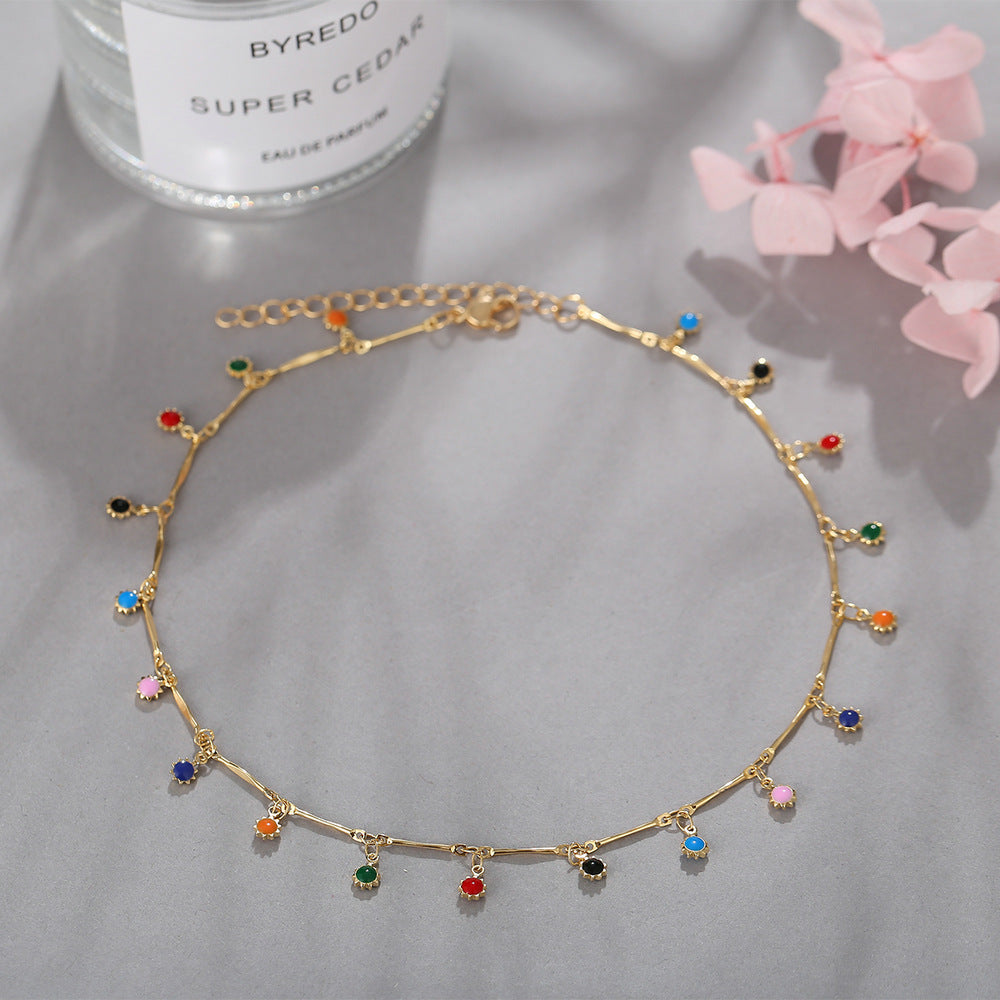 Bohemian Beaded Choker Necklace for Women