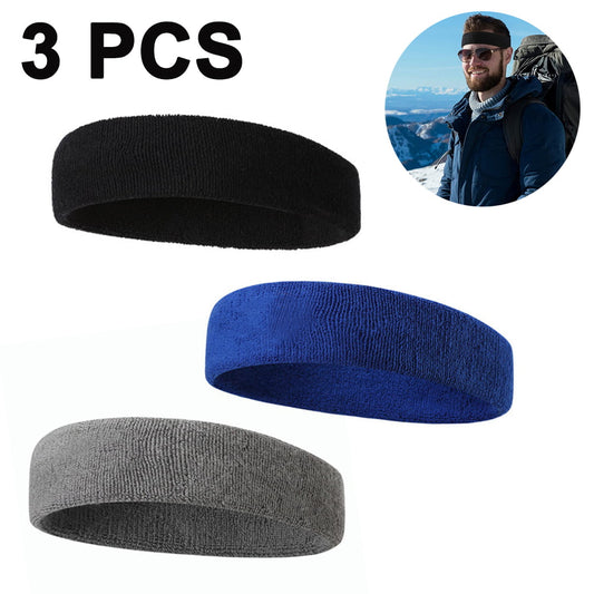 Sweatbands Headbands for Men & Women -3 Packs