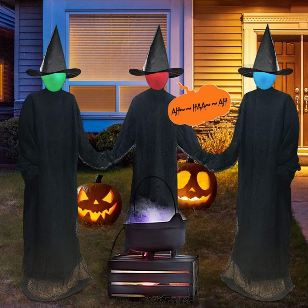 Witches Light-Up Holding Hands for Halloween Decoration