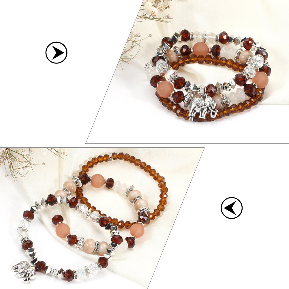 6 Sets Bohemian Style Multi Layer Bracelet for Women