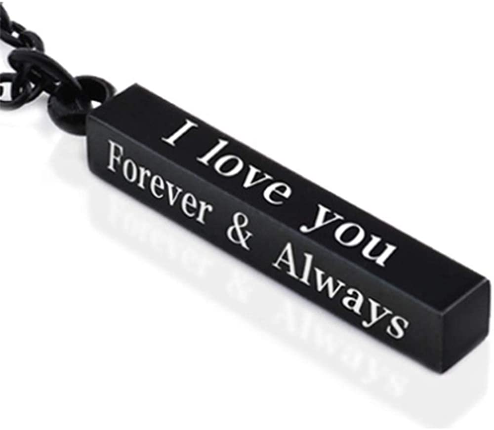 Always and Forever Necklace for Couples Stainless Steel