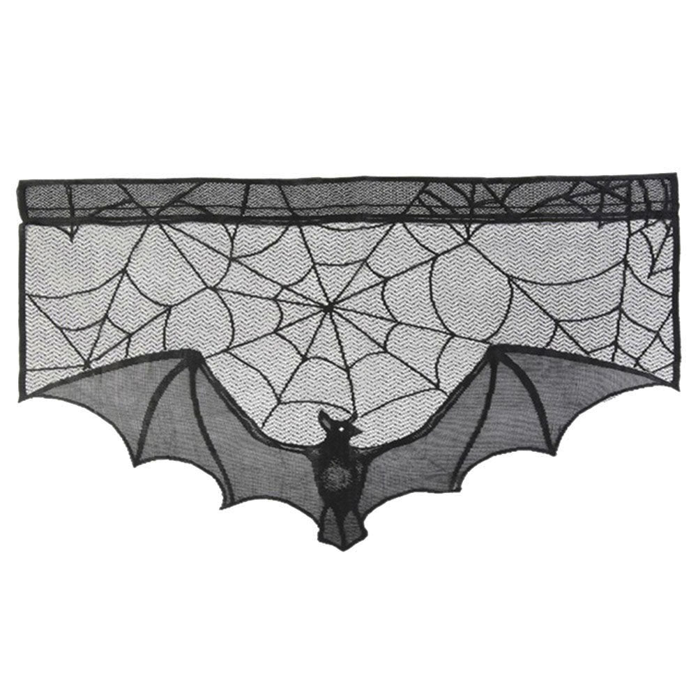 Halloween Lace Stove Cloth Spider Net Bat Pattern Party Decoration