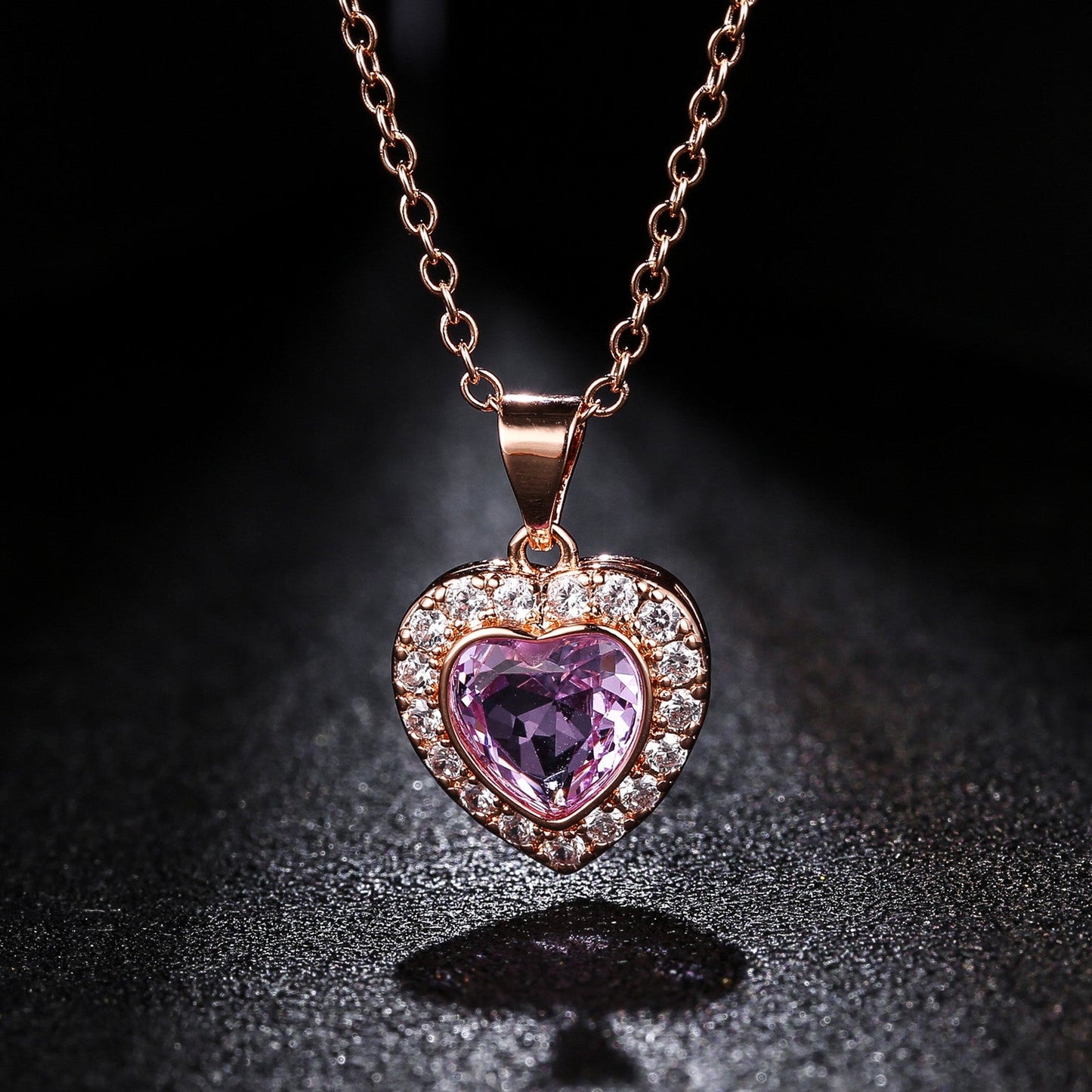 3 Carat Heart Necklace for Women