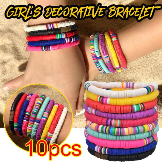 Stretch Stackable Colorful Surf Jewelry Summer Beach Bracelets