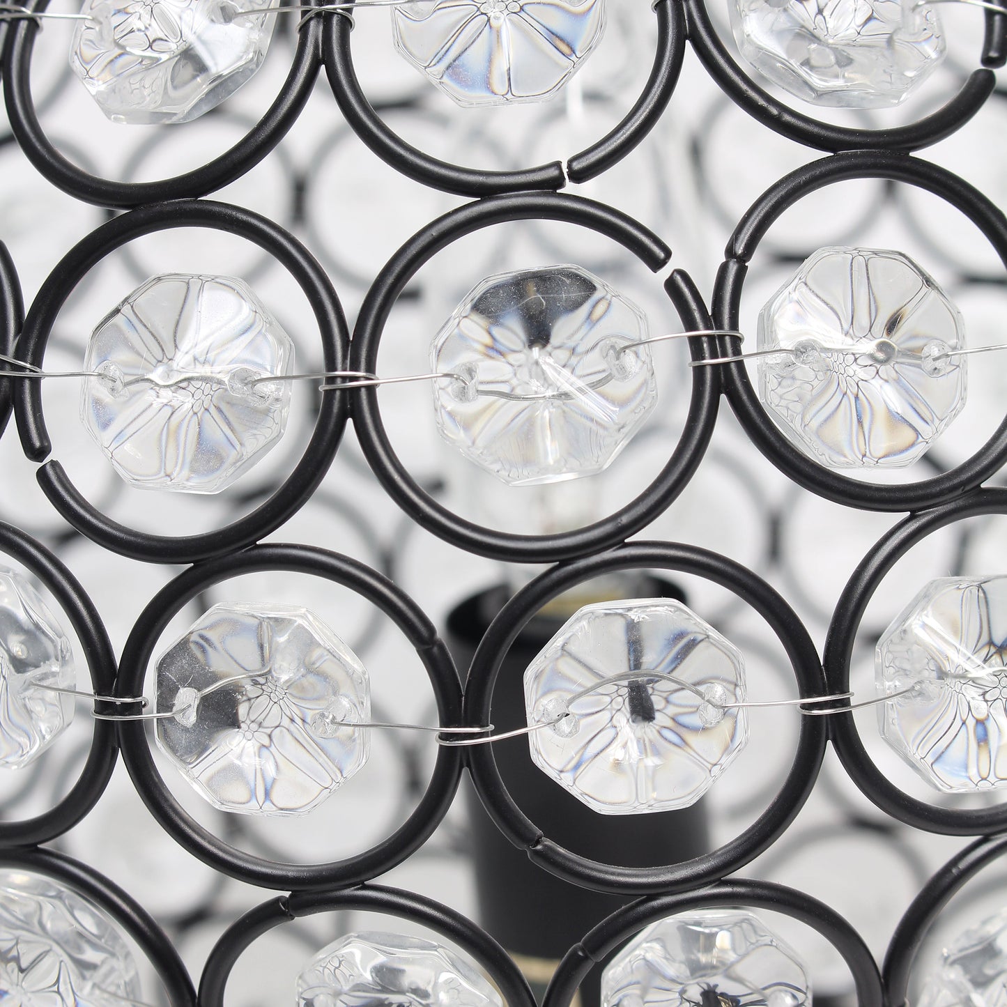 Elegant Designs Elipse 8 Inch Crystal Ball Sequin Table Lamp