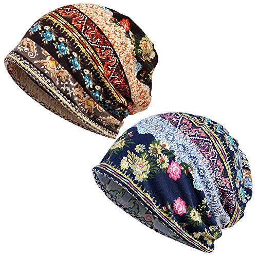 4 PCS Women Baggy Slouchy Beanie Chemo Hat Cap