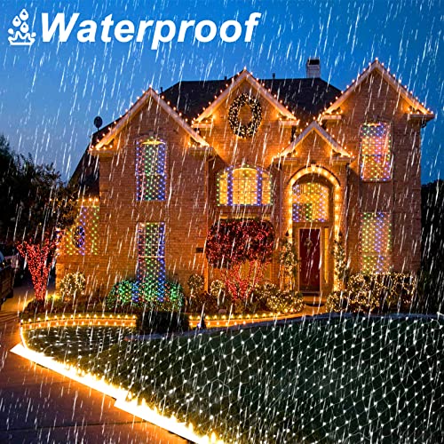 Christmas Net Lights 200 LED 9.8ft x 6.6ft w/ 11 Modes & Remote