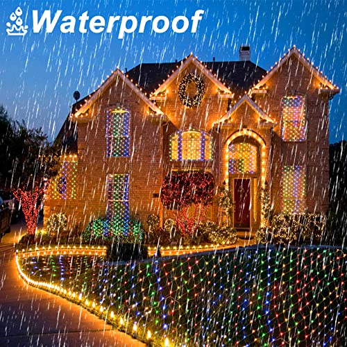 Christmas Net Lights 200 LED 9.8ft x 6.6ft w/ 11 Modes & Remote