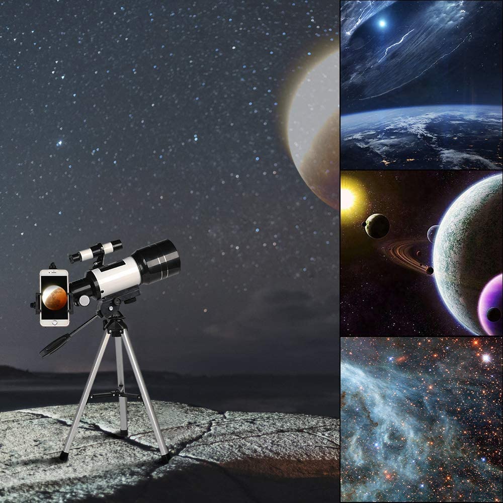 Telescope for Kids & Beginners, 70mm Aperture 300mm Astronomical Refractor Telescope