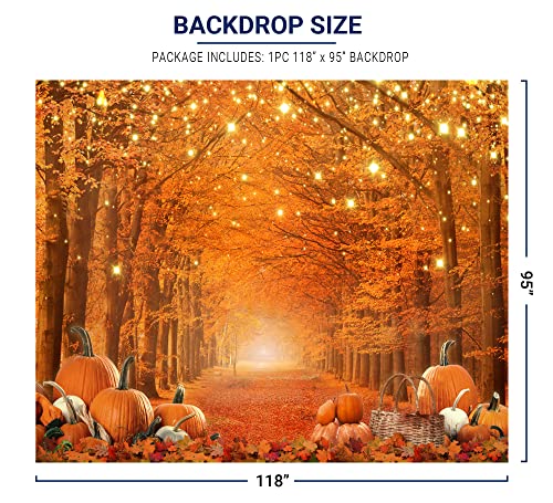 Fall Photography Backdrop Thanksgiving Party Supplies Autumn Pumpkin Friendsgiving Background