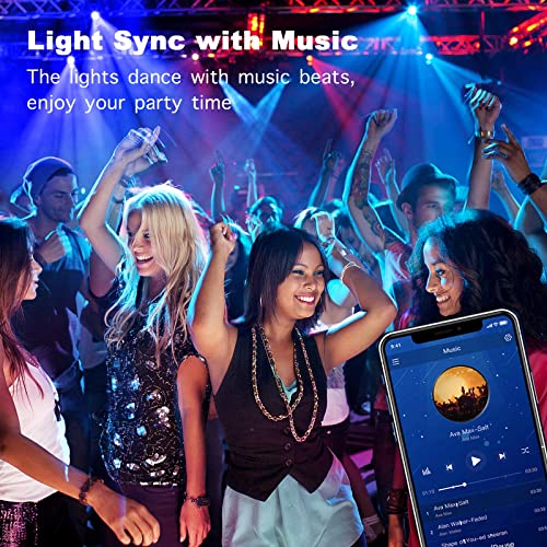 Smart Led Strip Lights Sync to Music Color Changing w/ App Control