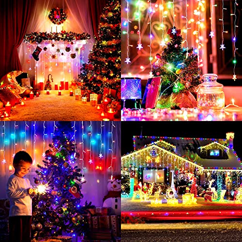 Curtain Lights for Decorations, 10 Ft Connectable String Lights with 8 Twinkle Modes Led Fairy Lights