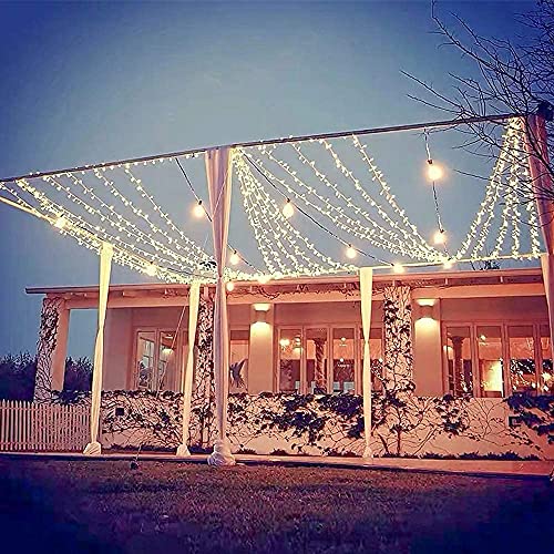 Curtain Lights for Decorations, 10 Ft Connectable String Lights with 8 Twinkle Modes Led Fairy Lights