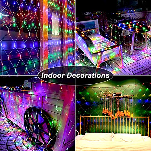 Christmas Net Lights 200 LED 9.8ft x 6.6ft w/ 11 Modes & Remote