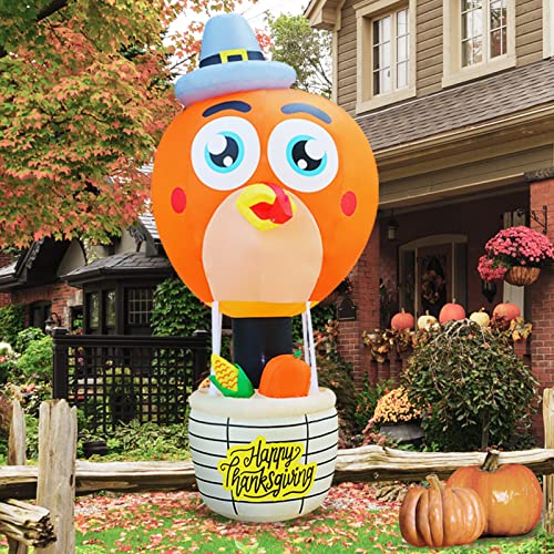 7 Ft Tall Thanksgiving Inflatables Turkey Decoration