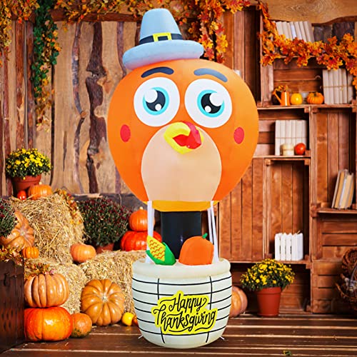 7 Ft Tall Thanksgiving Inflatables Turkey Decoration