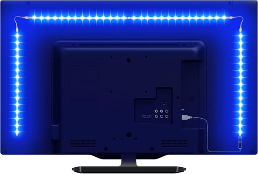 Strip Lights for TV,6.56Ft RGB Color Changing TV Backlights with Remote, Christmas Gifts for Men & Women, USB Powered Bias Lighting for 32-65 Inch TV, PC, Mirror, Home, Wall Decorations