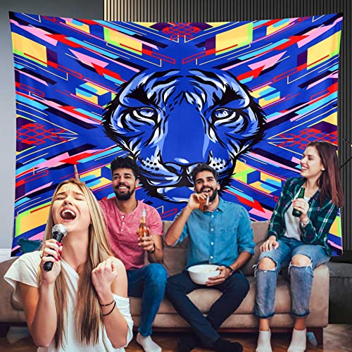 Colorful Cool Lion Tapestry  50x60"