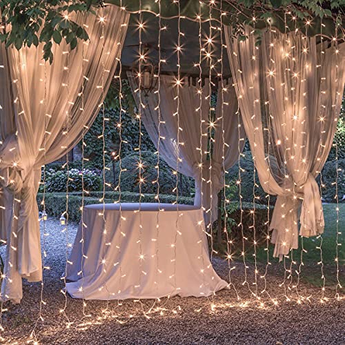 Curtain Lights for Decorations, 10 Ft Connectable String Lights with 8 Twinkle Modes Led Fairy Lights