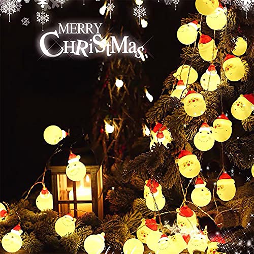 LED Christmas String Lights, Waterproof Battery Operated w/ 8 Flashing Modes