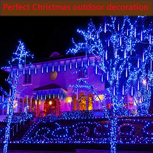 Meteor Shower Lights 12 inch 8 Tube 192 LED Icicle Christmas Lights