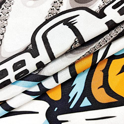 Cool Black & White Astronaut Trippy Tapestry Funny Alien on Moon Wall Decor