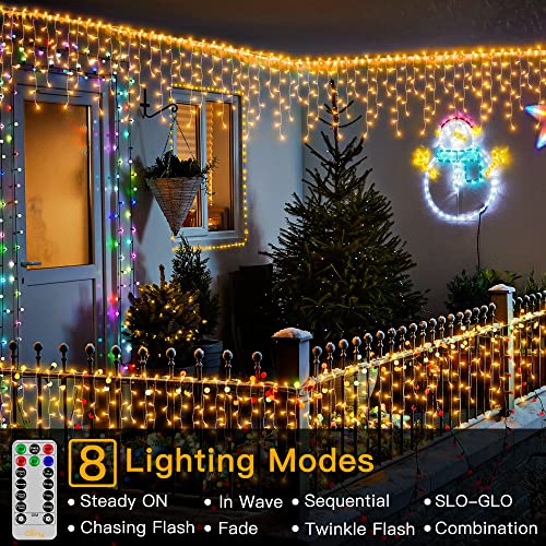 Icicle Lights 594LED 49ft Connectable Christmas Decoration