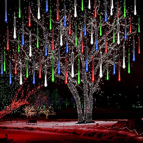 Meteor Shower Lights 12 inch 8 Tube 192 LED Icicle Christmas Lights