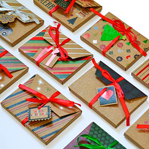 30 PCS Christmas Gift Cards Box