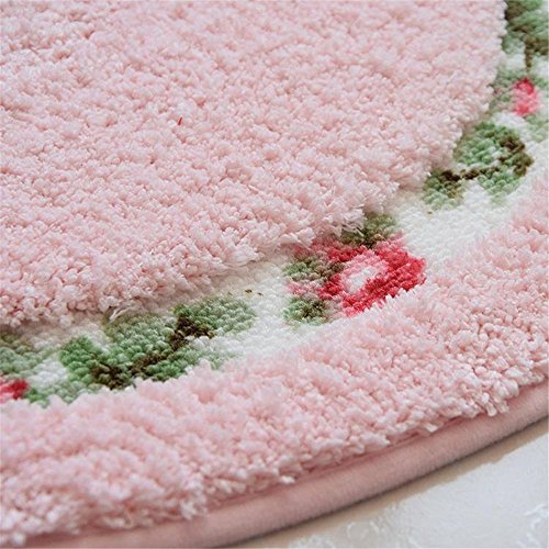 Rose Flower Super Soft Bathroom Rugs  (15.7 x 23.6 Inch)