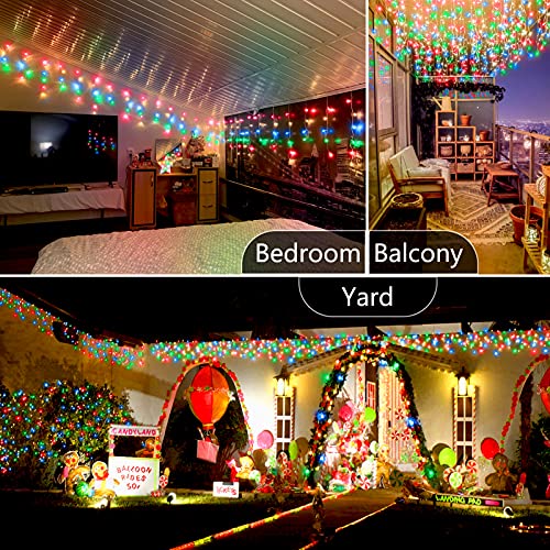 400 LED 32.8 FT 8 Modes 75 Drops Fairy String Curtain Lights for Christmas Decor