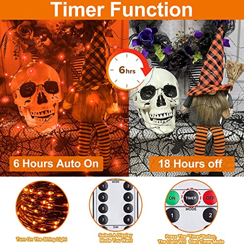 3 Set  Halloween Lights, w/ Remote & Timer 8 Modes Total 180 LED 59 Ft