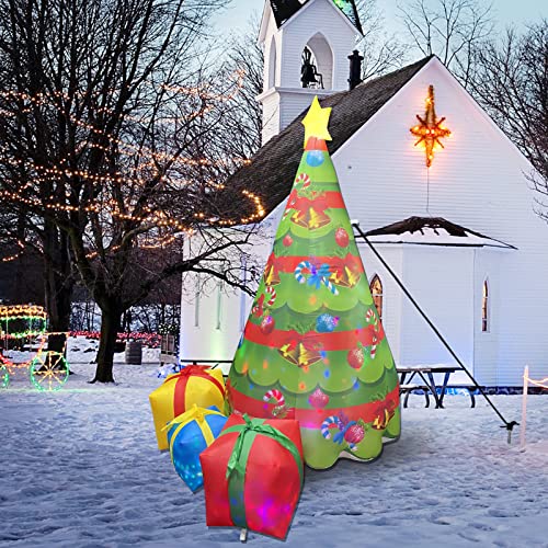 7ft Christmas Inflatables Tree with Built-in LEDs