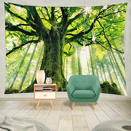 Nature Forest Thick Tree Wall Tapestry 3D Print Tree of Life Wall Art Decoration