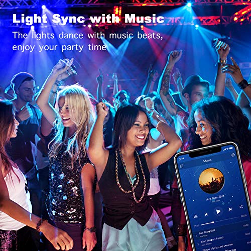 Smart Led Strip Lights Sync to Music Color Changing w/ App Control