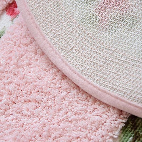 Rose Flower Super Soft Bathroom Rugs  (15.7 x 23.6 Inch)