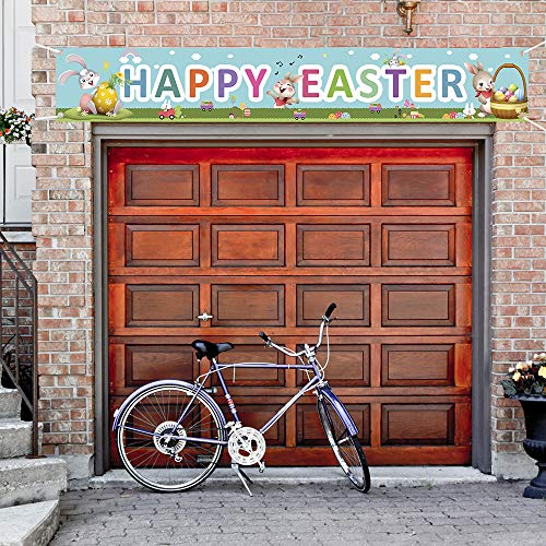 Happy Easter Banners for Home Decor (9.8 x 1.5ft)