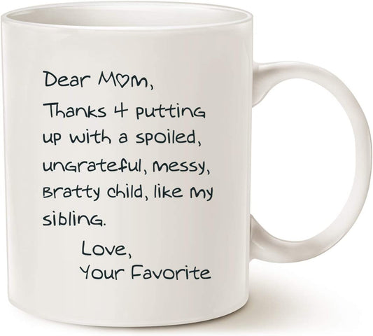 Coffee Mug for Funny Mothers Day Gift ,White 11 Oz