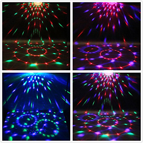 Disco Ball Disco Party Lights Sound Activated Light With Remote Control DJ