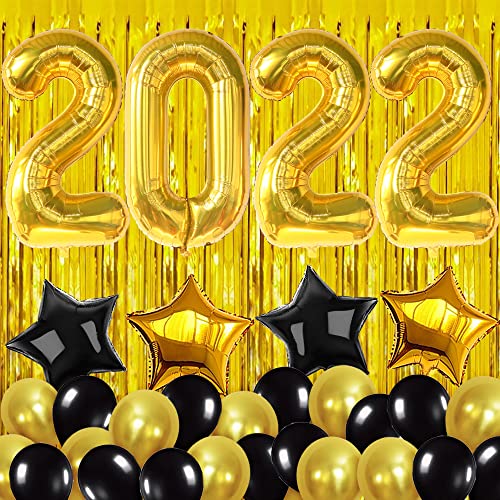 Giant Happy New Year Decorations 2022 Set - 40 Inch