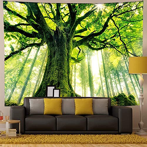 Nature Forest Thick Tree Wall Tapestry 3D Print Tree of Life Wall Art Decoration