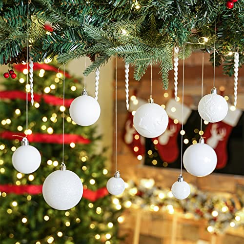 45pcs Christmas Ball Ornaments for Christmas Trees Decorations