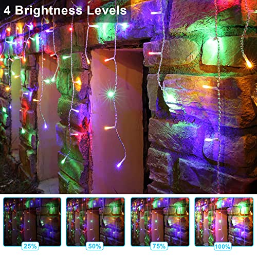 33FT 400 LED Icicle Christmas Lights 64 Drops w/ Remote