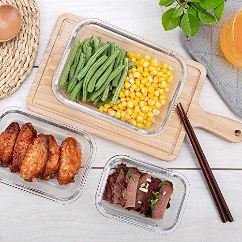 [10-Pack] Glass Food Storage Containers