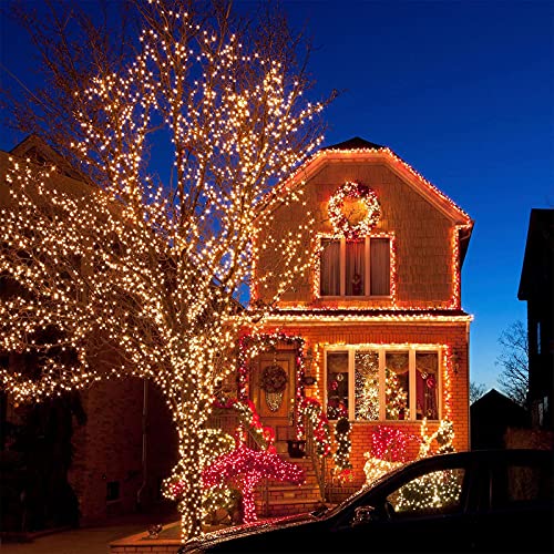 4-Pack 160FT 400 LED  Solar Christmas Lights