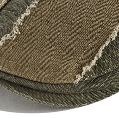 100% Cotton Distressed Ivy Caps Newsboy Cabbie Gatsby Hats for Men